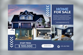 design unique real estate flyers for  marketing and business
