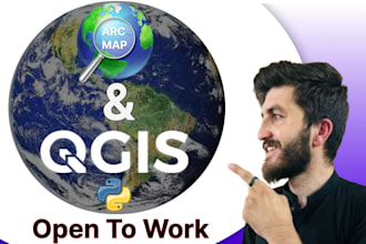 do  process your data using arcmap,qgis for making maps