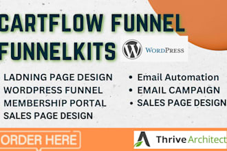 setup wp sales funnel with funnelkits, flowtrack, cartflow elementor pro or divi