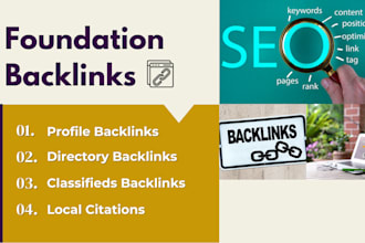 build strong foundation backlinks to support your SEO growth