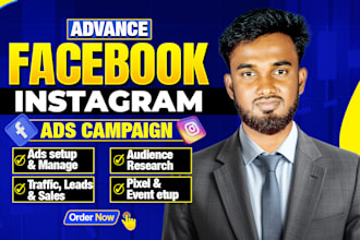 do facebook ads campaign, mata and instagram ads for seles leads