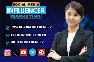 do find best instagram, tiktok, twitter and you tube influencer marketing