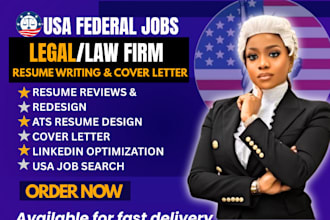 write USA federal jobs resume legal law attorney lawyer ats barrister resume