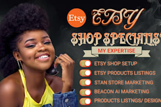setup etsy digital products design etsy digital planner beacon ai stan store