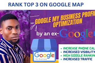 optimize google my business profile, gmb optimization seo to rank on go0gle map