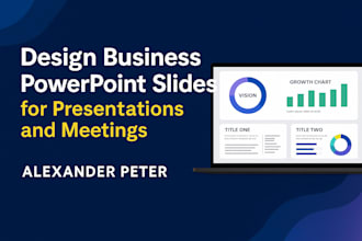 design business powerpoint slides for presentations and meetings