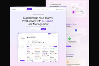 design full saas website UI UX, landing page, dashboard, CRM, admin panel