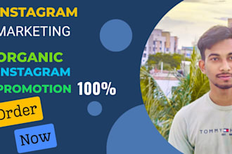 do instagram marketing and promotion with growth organicly