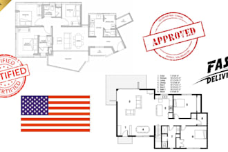 do all USA states stamp architectural, structural, mep and hvac drawings