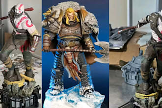 print and paint you action figure anime paint warhammer figurine miniature paint