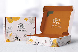 do box packaging deign, mailer box design and mockup