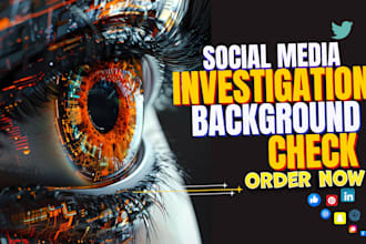 do social media investigation osint background check find someone detective