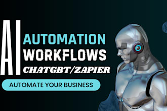 automate your business with ai workflows, chatgbt, zapier, and custom systems