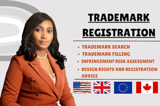 do trademark registration USA, UK, eu, canada and search