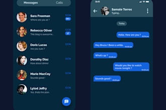 develop a chat app like whatsapp, telegram facebook etc