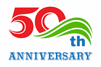 design exclusive anniversary, celebration and event logo