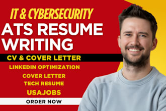 do ats resume writing for cybersecurity IT tech resume linkedin cover letter cv