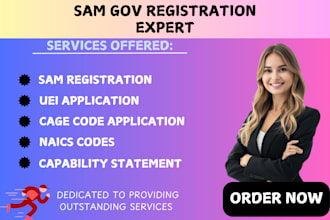 sam gov registration, uei, cage, capability statement, government contract, bids
