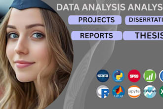 expert statistical data analysis for thesis or dissertation using spss, r, excel