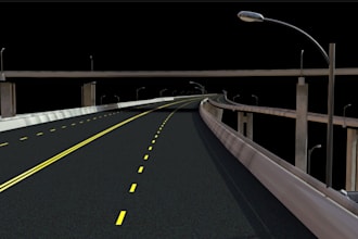 craft 3d road canal tunnels,high da tech automotive category design traffic site