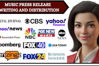 write music press release artist bio and epk, music press release distribution