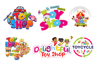 design modern childcare kids daycare school toy shop logo within 10 hours