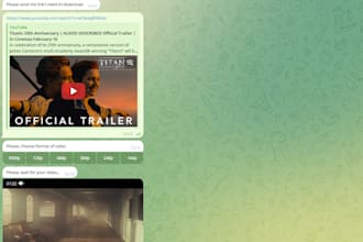 create telegram chatbots or browser extensions