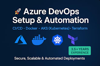 set up azure, docker, kubernetes, and cicd for your project