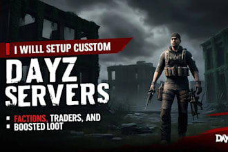 setup custom dayz servers with factions, traders and boosted loot