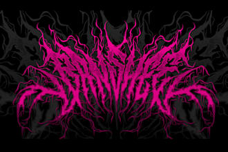 do brutal death metal, deathcore, black metal band logo