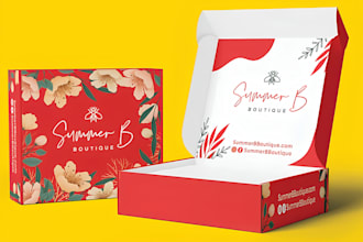 make unique product package, box, mailer box, product packaging design