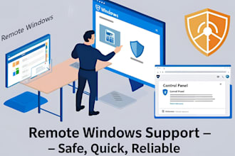 give technical support for your windows environment, setup, troubleshooting