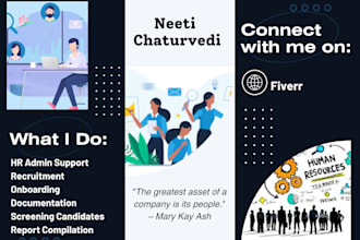 assist you with HR tasks onboarding recruitment and admin support