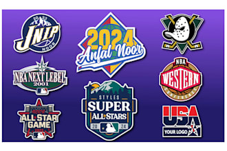 custom nba world series all star and parody logo for your