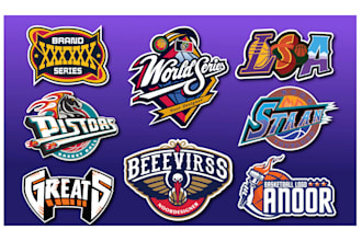custom nba world series all star and parody logo for your