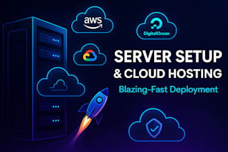 do server setup and cloud hosting configuration for website deployment