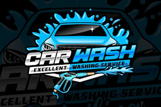 design colorful car wash logo