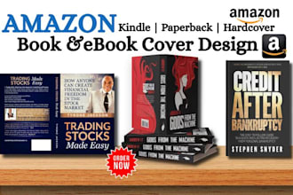 create stunning book covers, children cover KDP, ebooks, comics book cover