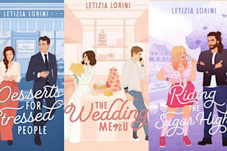 do romance book cover illustrations, fantasy, sci fi, crime and mafia romance