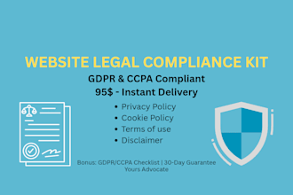 prepare tos gdpr privacypolicy disclaimer cookiepolicy