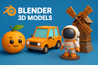 develop 3d models and props