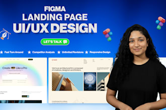 design landing page in figma, saas landing page in figma, website design UI UX