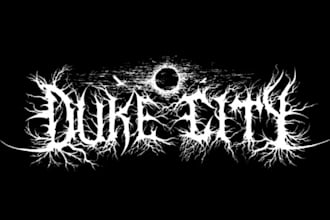 create music, band, edm, dj, metal, rock or custom text logo