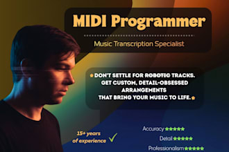 transcribe your audio or music into professional midi files