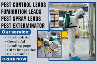 generate pest control leads fumigation leads pest spray exterminator leads