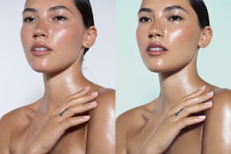 do high end beauty retouching