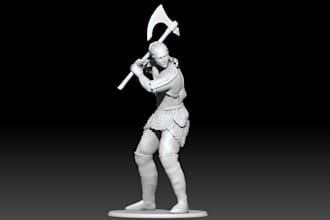 sculpt realistic viking warrior headbust, 3d figurines,dnd miniature,nsfw stl