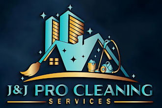 make a modern cleaning, maintenance and pressure washing logo design
