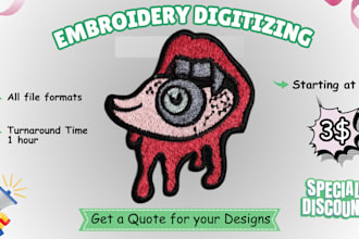 do embroidery digitizing convert to dst,pes,jef files asap