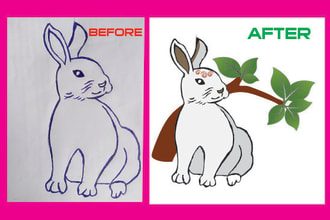 convert image to vector and detailed line art